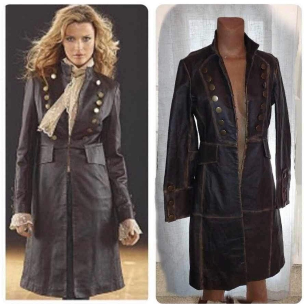 Like New vintage Steampunk leather coat